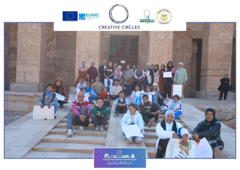 فُسحة في بلد المواويل» يطلق أولى ورش الفنون التشكيلية بمعبد أبيدوس في البلينا